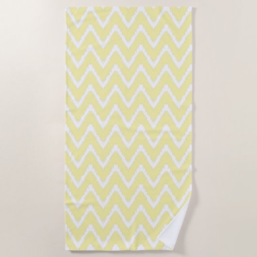 Serviette De Plage Crème Cottage Sud Chevrons (Devant)