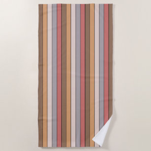 Serviette De Plage Crème de café Gris Rose Poussiéreuse Sur Papier Aq