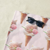 Serviette De Plage Crème de glace Kitty - Rosy & Dreamy (En situation)