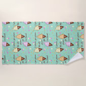 Serviette De Plage Crème glacée (Devant)