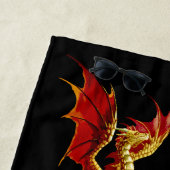 Serviette De Plage Crescent Céleste Lune Et Dragons (En situation)