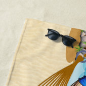 Serviette De Plage Crevettes amusantes (En situation)