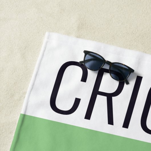 Serviette De Plage Cricket (En situation)