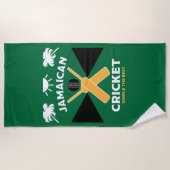 Serviette De Plage Cricket jamaïcain (Devant)