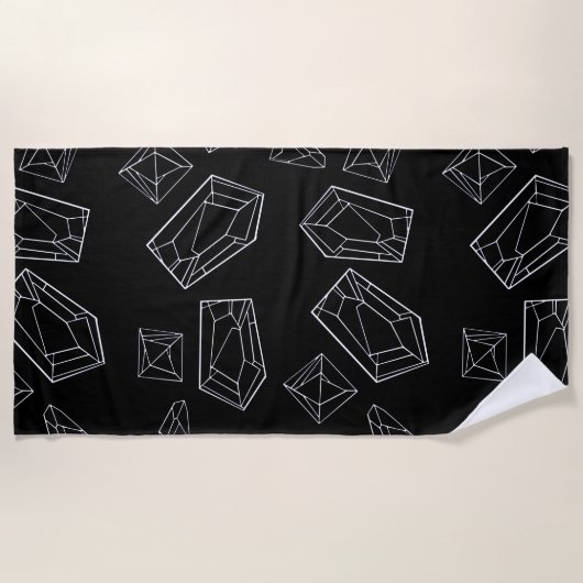 Serviette De Plage Cristaux (Devant)