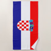 Serviette De Plage Croatia flag Beach Towel (Devant)