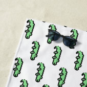 Serviette De Plage Crocodile (En situation)