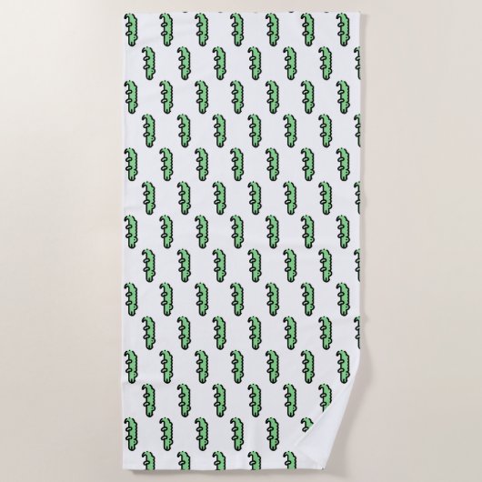 Serviette De Plage Crocodile (Devant)
