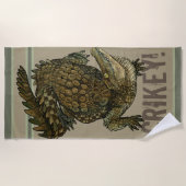 Serviette De Plage Crocodile Crikey ! (Devant)