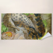 Serviette De Plage Crocodile grossier (Devant)