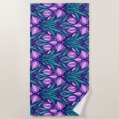 Serviette De Plage Crocus printaniers (Devant)