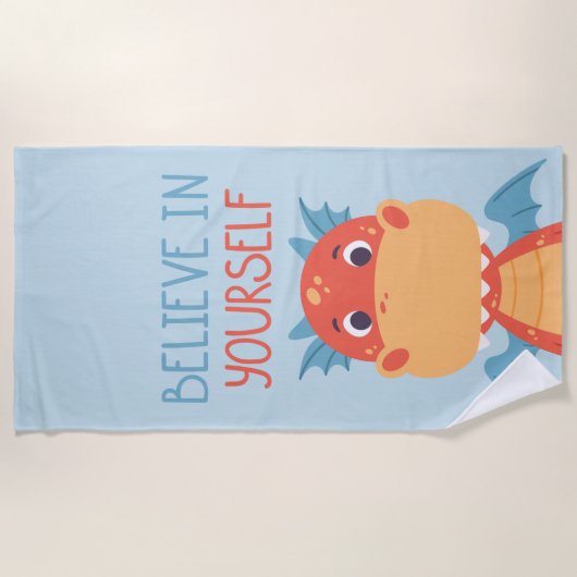 Serviette De Plage Crois En Toi-Même Dragon (Devant)