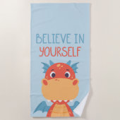 Serviette De Plage Crois En Toi-Même Dragon (Devant)