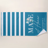 Serviette De Plage Croisière Bachelorette Week-end Mate of Honor (Devant)