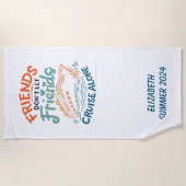Serviette De Plage Croisiere croisière Amis (Devant)