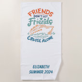 Serviette De Plage Croisiere croisière Amis (Devant)