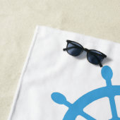 Serviette De Plage Croisière de nom personnalisé (En situation)