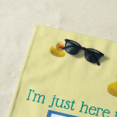 Serviette De Plage Croisière famille de canards croisières (En situation)