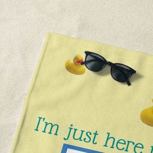 Serviette De Plage Croisière famille de canards croisières (En situation)