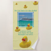 Serviette De Plage Croisière famille de canards croisières (Devant)