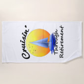 Serviette De Plage Croisière par la retraite (Devant)