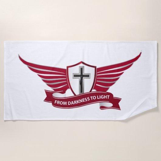 Serviette De Plage Croix chrétienne (Devant)