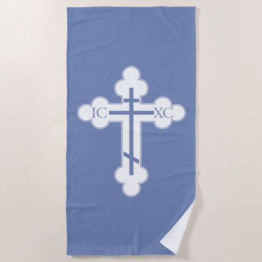 Serviette De Plage Croix orthodoxe (Devant)