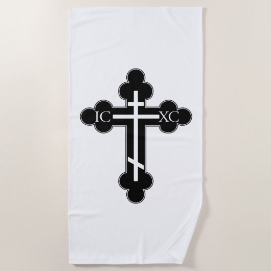 Serviette De Plage Croix orthodoxe (Devant)