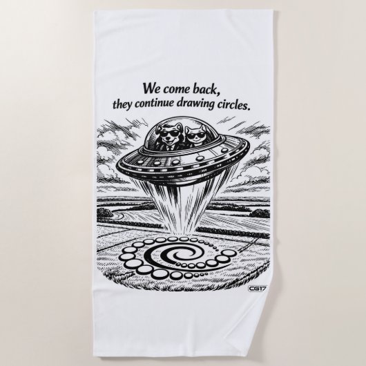 Serviette De Plage Crop Circles (Devant)