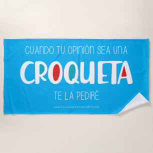 Serviette De Plage Croqueta