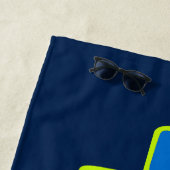 Serviette de plage Cross & Ancres (En situation)