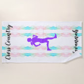 Serviette De Plage Cross Country Girls Swirl (Devant)