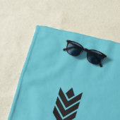 Serviette De Plage Cross Country Running thème © Beach Towel (En situation)