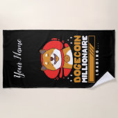 Serviette De Plage Crypto DogeCoin Millionaire Chargement (Devant)