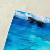 Serviette de plage Crystal Blue Lagoon (En situation)