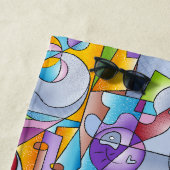 Serviette De Plage Cubist Cats - The Mininos (En situation)