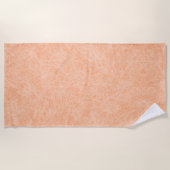 Serviette De Plage Cuir Faux Fuzz de Pêche (Devant)