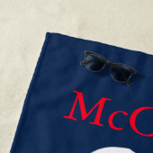 Serviette De Plage Cuisine de homard classique de la Marine (En situation)