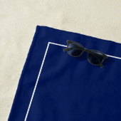 Serviette De Plage ⚓ Cuisine marine personnalisée Blue Beach (En situation)
