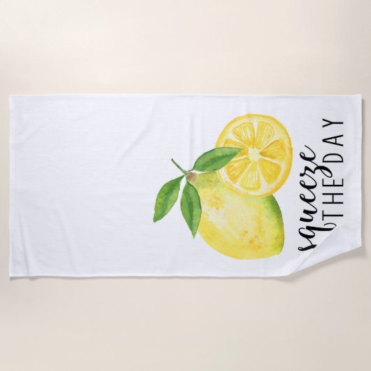 SERVIETTE DE PLAGE CUISINE MODERNE PUN DE CITRON (Devant)