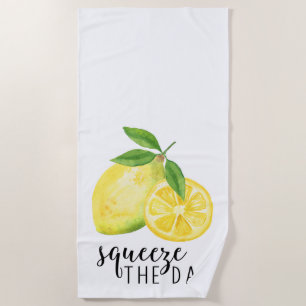 SERVIETTE DE PLAGE CUISINE MODERNE PUN DE CITRON