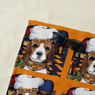 SERVIETTE DE PLAGE CUISINIER BEAGLE
