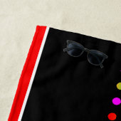 Serviette De Plage Culture de Trinité-et-Tobago Fierté Carnaval - NOI (En situation)