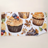 Serviette De Plage Cupcake Food art (Devant)