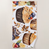 Serviette De Plage Cupcake Food art (Devant)
