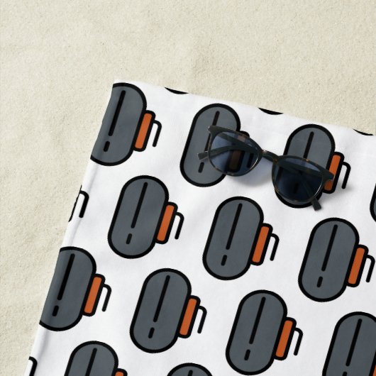 Serviette De Plage curling (En situation)