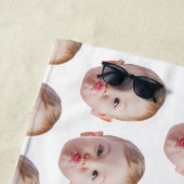 Serviette De Plage Custom Funny Face  Personalized Photo Gift (En situation)