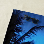 Serviette De Plage Custom Island Beach Rose Turquoise Blue Sunset (En situation)