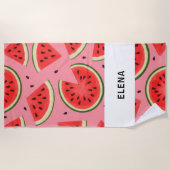 Serviette De Plage Custom Large Watermelon Graphic Beach Towel  (Devant)
