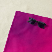 Serviette De Plage Custom Magenta Beach Towel (En situation)